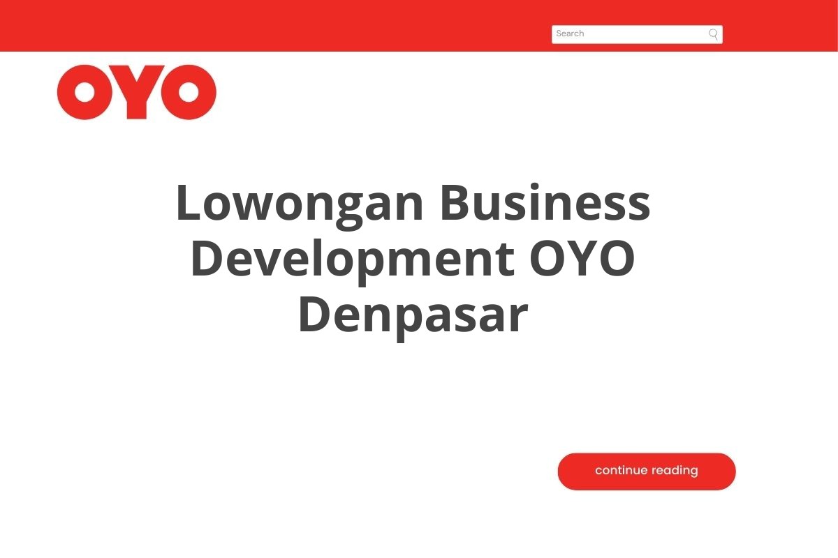 Lowongan Business Development OYO Denpasar