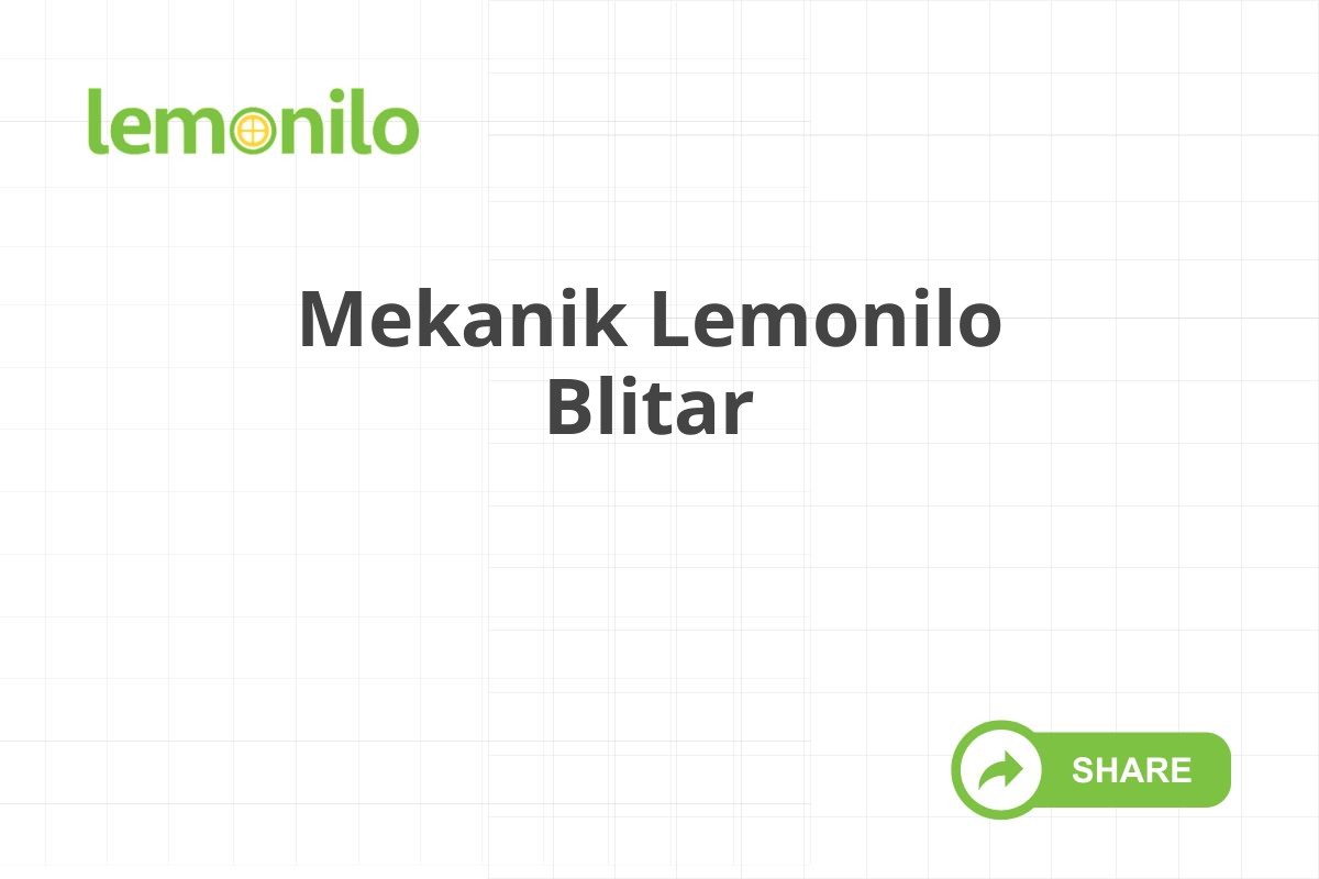 Mekanik Lemonilo Blitar
