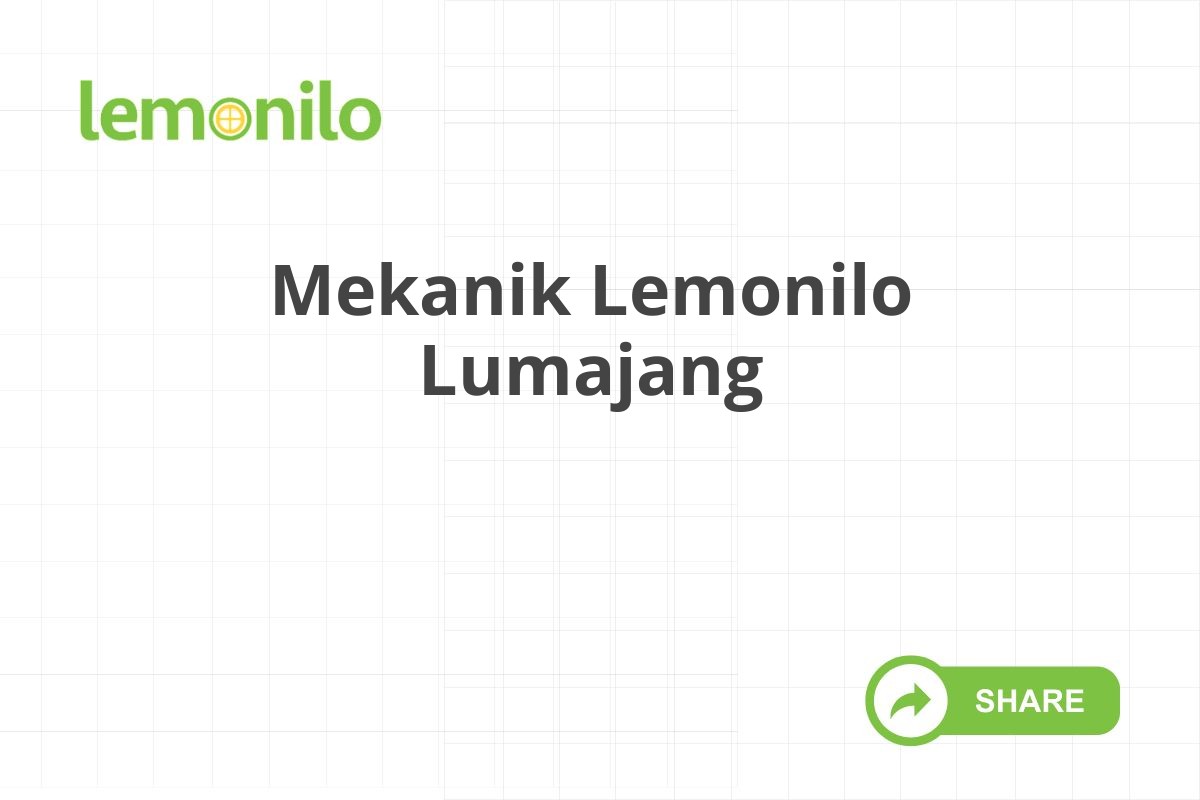 Mekanik Lemonilo Lumajang